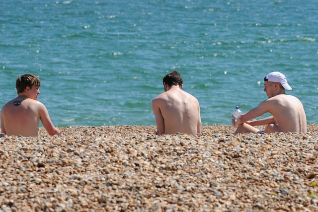 People flocked to the seafront on Thursday, May 21 - the hottest day of the year. Picture: Sarah Standing (210520-2517)