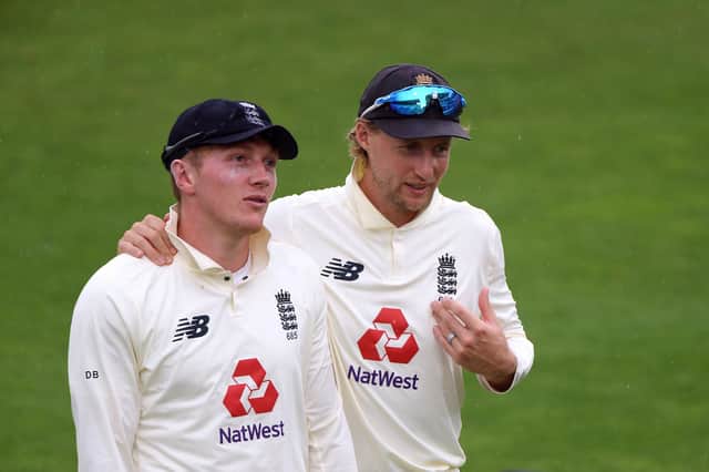 England's Joe Root (right) and Dom Bess (left) are teammates at county and country level: Stu Forster/PA Wire