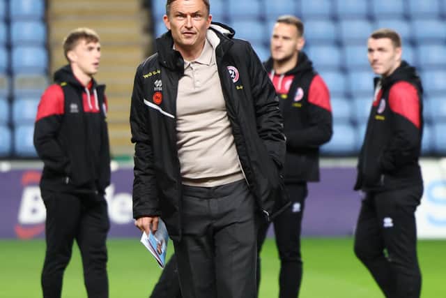 Paul Heckingbottom, the manager of Sheffield United: Darren Staples / Sportimage