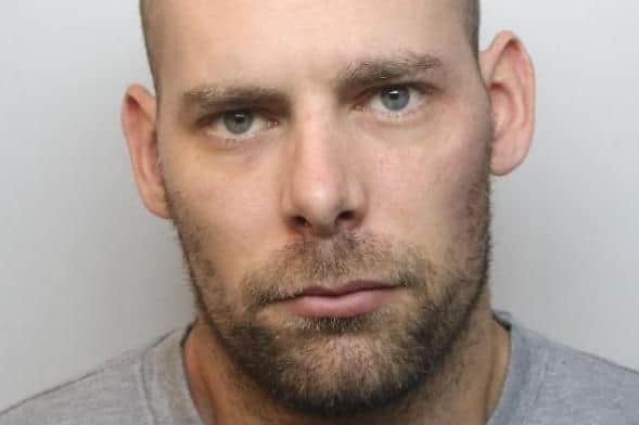 Pictured is Damien Bendall, now aged 33, formerly of Chandos Crescent, Killamarsh, who was sentenced to 'whole life' imprisonment after he murdered his partner, her two children and one of their young friends.