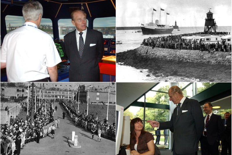 A selection of memories of the Duke in Edinburgh in South Tyneside as we pay tribute to Prince Philip.
