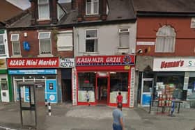 A heroin addict died after choking on food in the Kashmir Grill takeaway on Firth Park Road, Page Hall, Sheffield.
