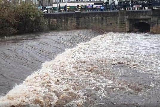 The River Don At Hillsborough during the November floods