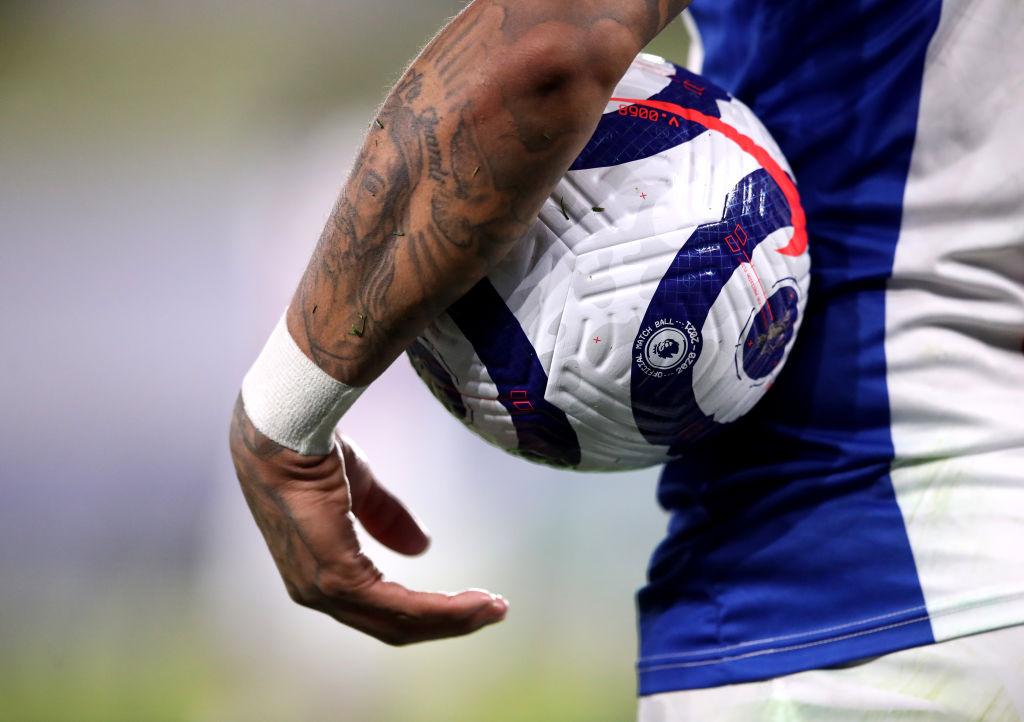 Premier League match ball.  (Photo by Alex Pantling/Getty Images)