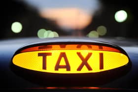 A light on a London taxi during a demonstation in central London against regulation of private hire taxis. PRESS ASSOCIATION Photo. Picture date: Wednesday November 9, 2011. Photo credit should read: Dominic Lipinski/PA Wire