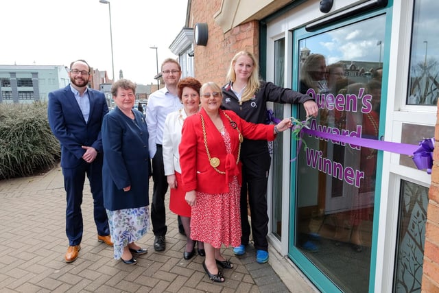 WHIST drafted in rugby player Tamara Taylor to officially open its new building on Mile End Road in South Shields in 2015.