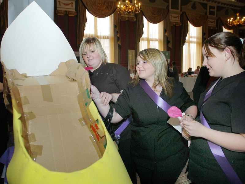 A women's shoes event at the hotel - and look at the size of this exhibit in 2008!