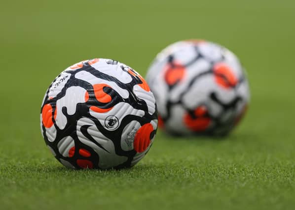 Premier League Nike AerowSculpt strike ball. (Photo by Catherine Ivill/Getty Images)