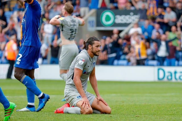 Pompey suffered a 1-0 opening-day defeat at Shrewsbury, with their luck summed up when Ronan Curtis' goalbound shot in the last minute deflected off team-mate Christian Burgess and went over.