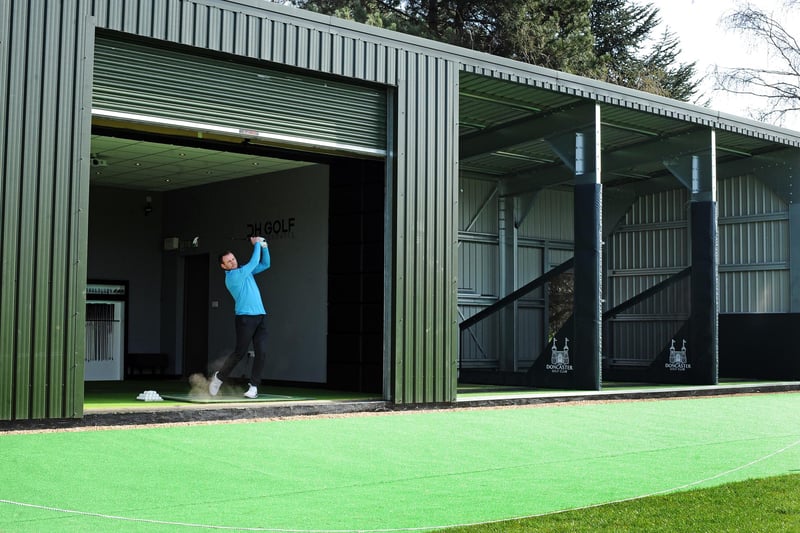 Daniel Hood, PGA Head Professional, is pictured in the club's new Teaching Academy.