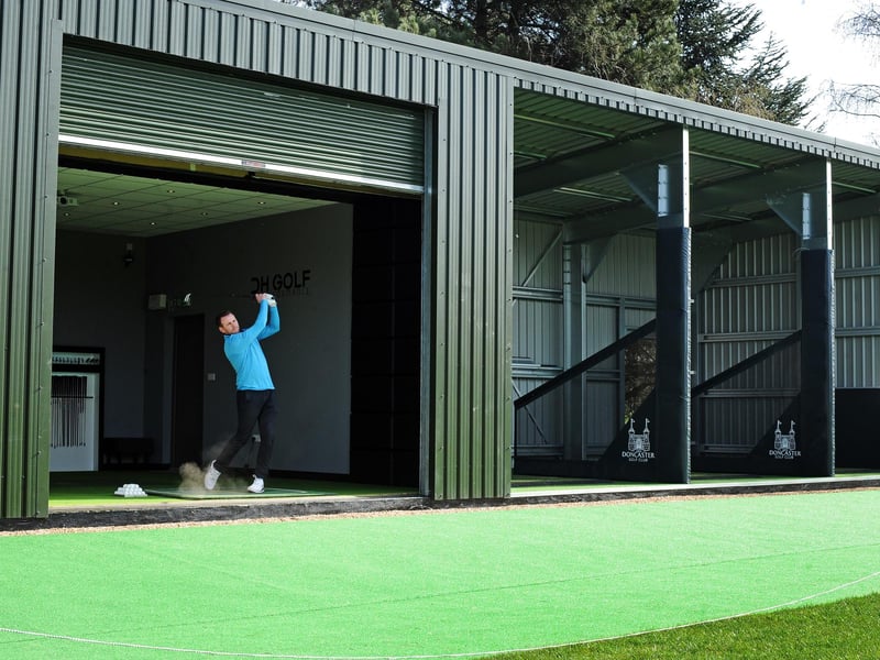 Daniel Hood, PGA Head Professional, is pictured in the club's new Teaching Academy.