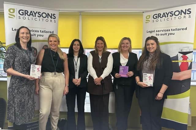 Graysons female staff are backing the self examination initiative