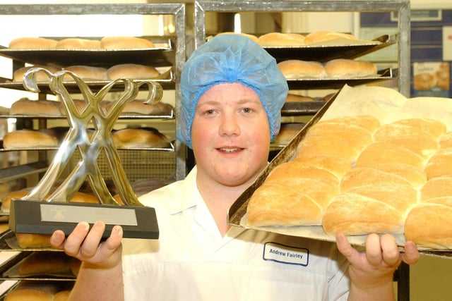 A top award for Andrew Fairly at Greggs in South Tyneside 15 years ago but who can tell us more about his trophy triumph.