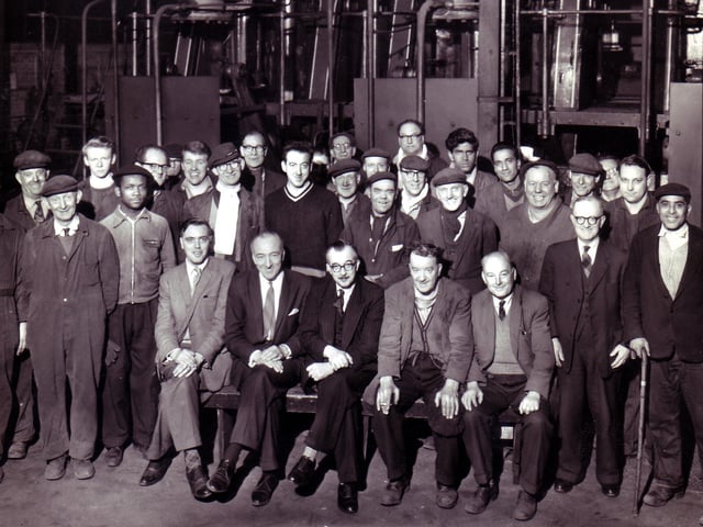 Staff at English Steel Corporation, Sheffield.
Photo submitted by Mrs V Wilkinson, Sheffield