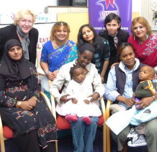 A new parenting group opened up in 2007 at the YWCA. Included BME Women's Group chair Louise Kandikini and daughter Chloe.