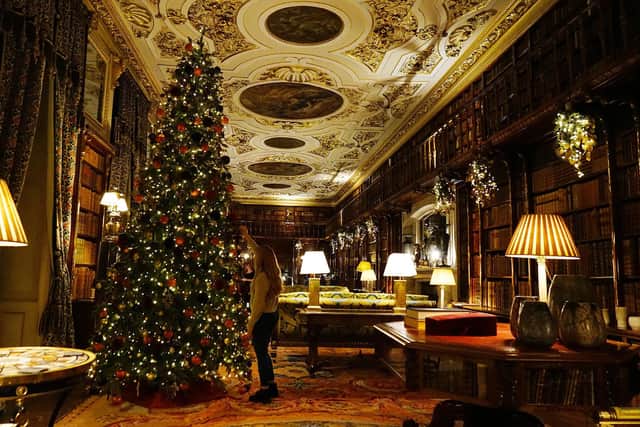 Chatsworth House was decorated in a Nordic Christmas style in 2022.