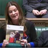 MP Gillian Keegan, minister of state for Department of Health and Social Care responding to questions from Paul Blomfield, MP for Sheffield Central, about the Government's social care plan.