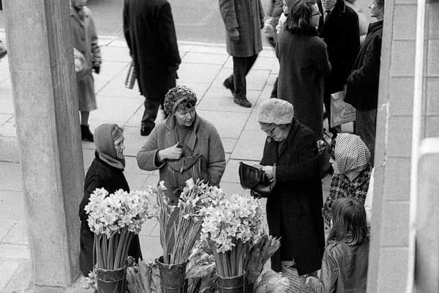 Photographer Ted Parker writes: "About halfway down Angel Street was the old market hall and a road leading down to the 'Old Rag & Tag' market, there used to be street stalls selling flowers, fruit and veg and a good place to have a bit of a natter!"