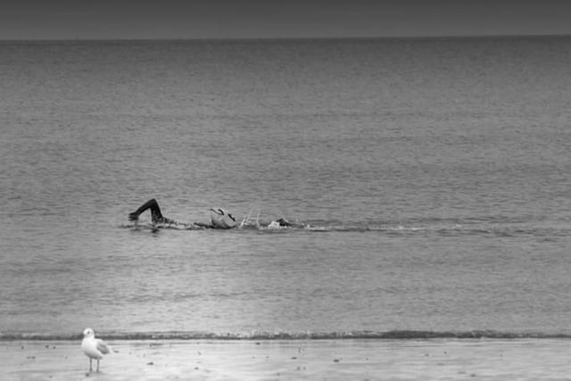 Paul Beech took this picture of a lone swimmer braving the Scottish sea - one of many who enjoyed wild swimming during lockdown.