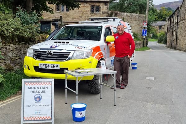 Edale Mountain Rescue fundraising in Edale.