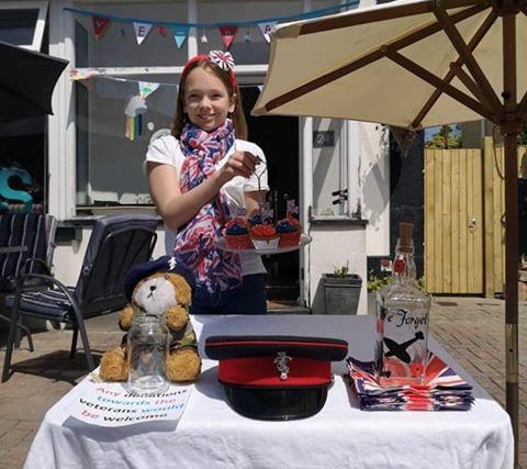 Isabelle, 12, made cakes for her neighbours in the hope of raising money for the veterans charity