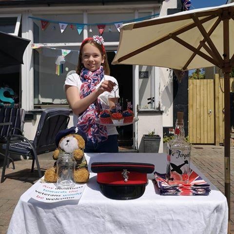 Isabelle, 12, made cakes for her neighbours in the hope of raising money for the veterans charity