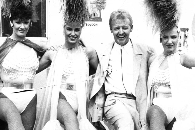 A wonderful reminder of Les Dennis with the showgirls at his Bents Park show. Remember this from July 1990?