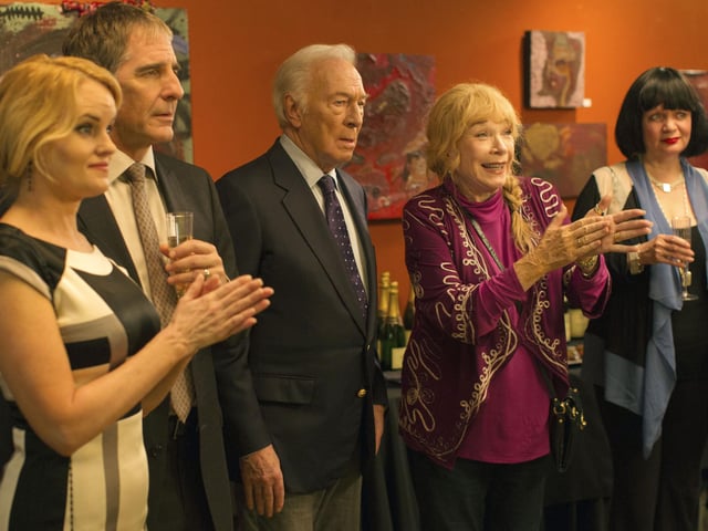 Christopher Plummer in 2014 film Elsa and Fred, with actors including Scott Bakula and Shirley Maclaine. This film was directed by Michael Radford