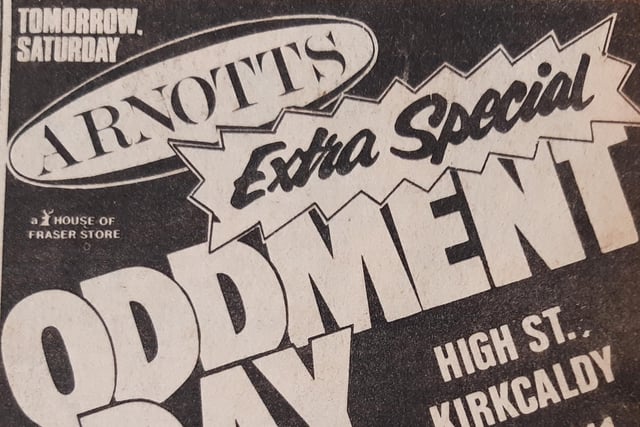 Arnotts was one of the High Street's big names .
In 1981 it was selling toddlers' dungarees for £2.99 as part of its oddment day.