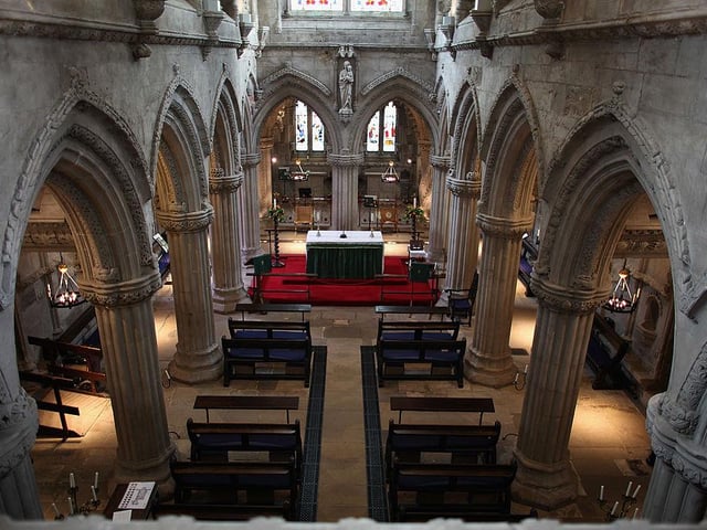This is the inside of which famous building?