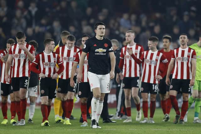England and Manchester United football star Harry Maguire has gone back to his roots to support the Sheffield community where he grew up. Photo: Darren Staples/Sportimage