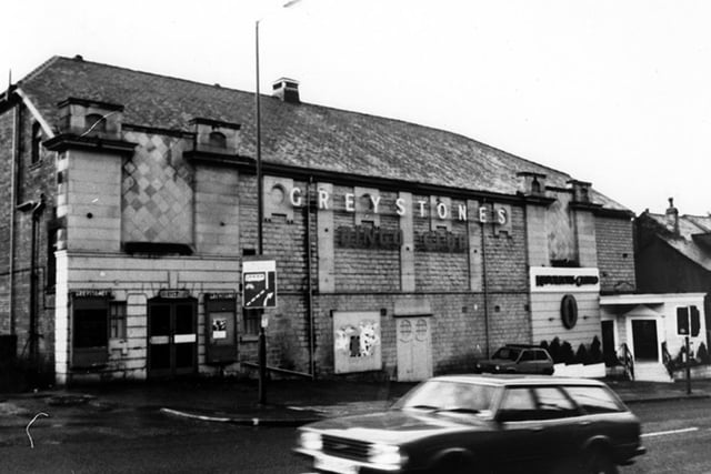 The old bingo hall on Ecclesall Road South, which was formerly Greystones Picture Palace. The picture house closed in 1968 and the building reopened as a bingo hall but was later destroyed by fire and demolished. The building is pictured here in March 1982.