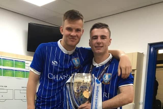 Charlie Hayford after winning a PLD2 double with Sheffield Wednesday. (via @charlie_hayford)