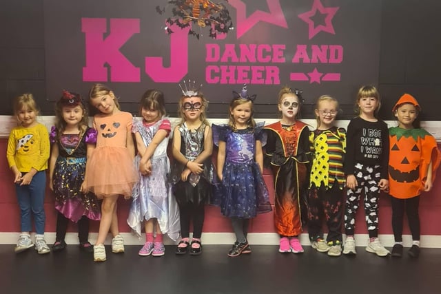 The dance school rounded off their Halloween celebrations with a fabulous fun-filled Halloween disco on Saturday where lots of sweet treats were given, costume winners were announced and the children decorated Halloween biscuits at snack time.
We think they look great!