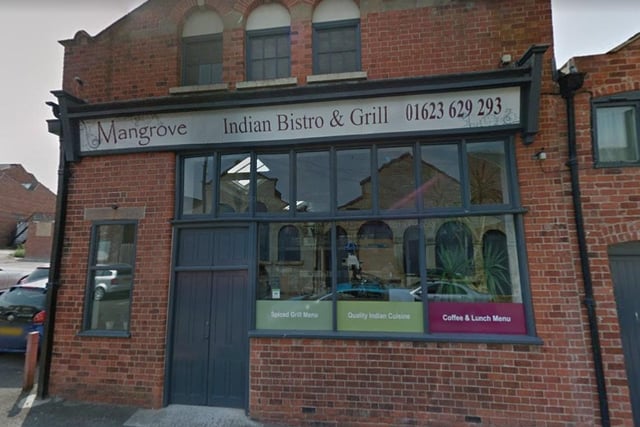 Mangrove Indian Bistro & Grill, on Dame Flogan Street, has a food hygiene rating of three.