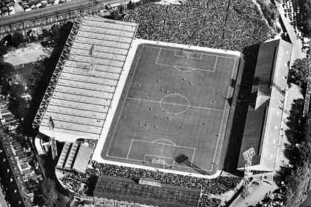Hillsborough Stadium from above in around 1964