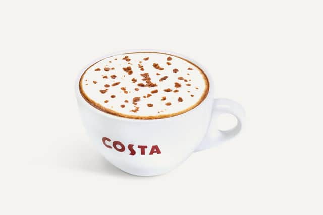 Sheffield residents can get their hands on a hot cross bun latte, capuccino and hot chocolate at Costa.