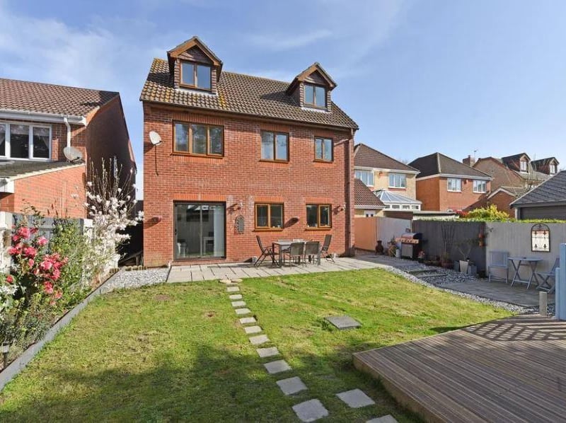 The house comes with a garden, which is south facing. This is what it looks like