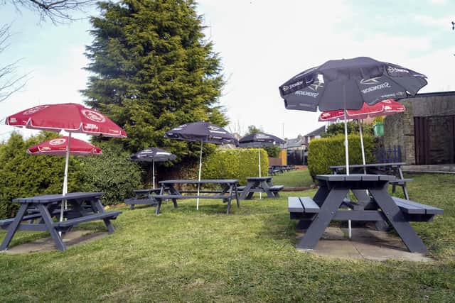 The revamped beer garden at the Walkley Cottage