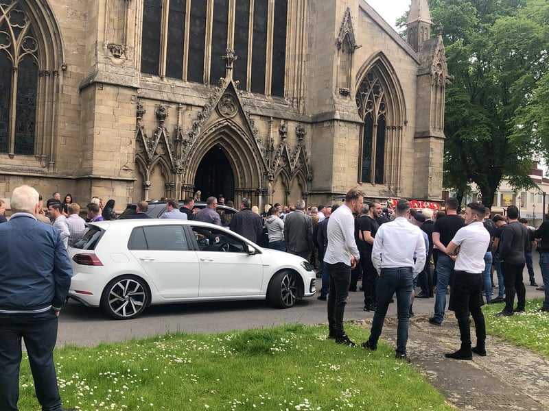 Many people gathered