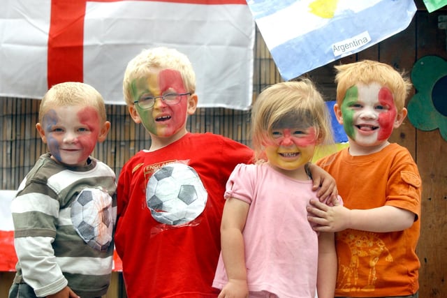 Look at the smiles on these young party goers at the Sure Start Chatham House World Cup party 14 years ago.