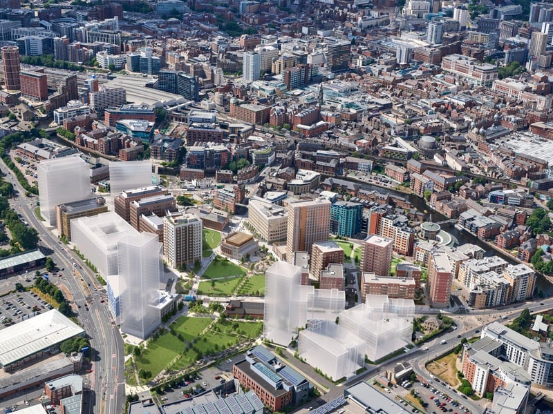Parts or Aire Park opened in 2025, but construction on the development's later phases will continue into 2026. The UK's largest city park will redefine Leeds South Bank and is amongst its largest regeneration schemes.
