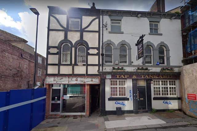 The former Tap and Tankard pub and Chubbys takeaway on Cambridge Street will be demolished to may way for a new Heart of the City 2 development in Sheffield city centre.