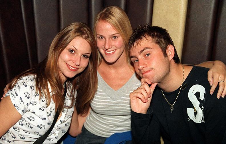 At Takapuna, Sheffield, were, left to right: Alice, Louise and Simon, October 2003