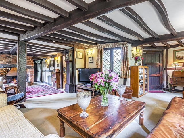 This three bedroom Grade II listed thatched cottage in Nether Wallop is on the market for £900,000. It is listed by Fine and Country.