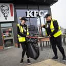 KFC litter pick Handsworth, Sheffield. March 29 2022. 