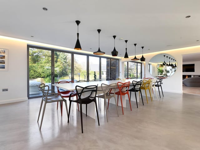 The bi-fold doors bring a lot of light into this room.