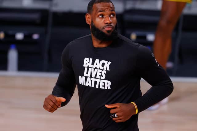 Basketball superstar LeBron James has been an ambassador for the Black Lives Matter movement.
