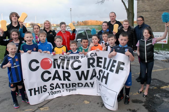 Young people at Chuter Ede Community Centre get ready to clean cars