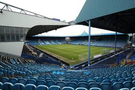 SHEFFIELD, ENGLAND - JANUARY 30: A general view inside the stadium is seen prior to the Sky Bet Championship match between Sheffield Wednesday and Preston North End at Hillsborough Stadium on January 30, 2021 in Sheffield, England. Sporting stadiums around the UK remain under strict restrictions due to the Coronavirus Pandemic as Government social distancing laws prohibit fans inside venues resulting in games being played behind closed doors. (Photo by Lewis Storey/Getty Images)
